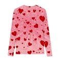 thumbnail image 4 of Valentine's Day Girls Shirts Fashion Casual Crewneck Long Sleeve Tops Graphic Tees Cute Heart Printed Pullover Blouses Size 3-14, 4 of 4