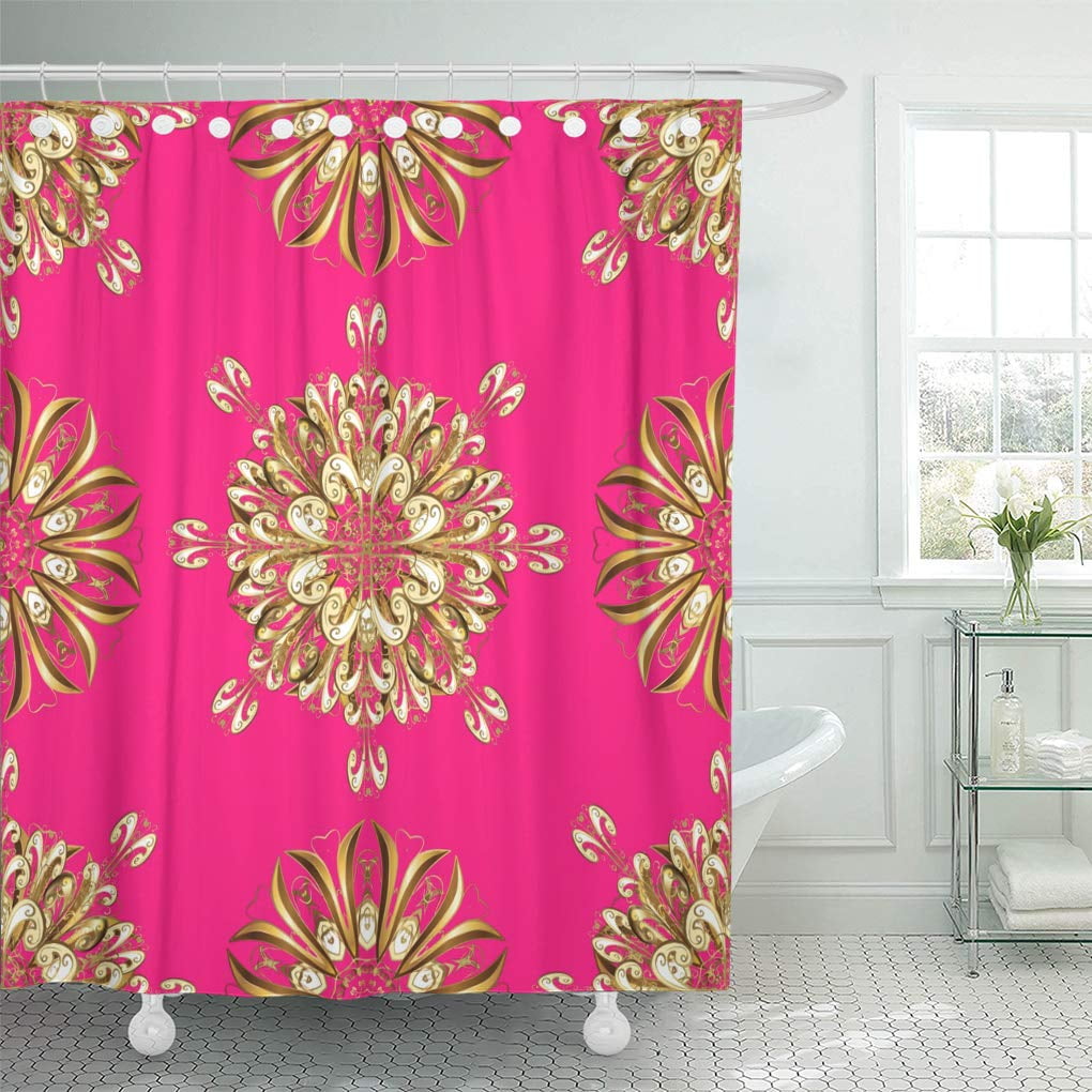 CYNLON Luxury Royal and Victorian Vintage Baroque Floral in Gold