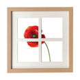 thumbnail image 1 of Corn Red Flower Art Peinture Simplicité Cadre Mur Table Affichage 4 Ouvertures Image, 1 of 3