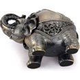 thumbnail image 4 of Cenicero a prueba de viento de elefante con tapa Cenicero de metal de mesa (bronce), 4 of 5