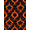 Red Orange Black, Pattern 1, variant on ODIKA Abstract Molten Rift Motif Hallway Border Glowing Optical Illusion Refined Stain Resistant Flatwoven for Entryway, Kitchen, Mudroom