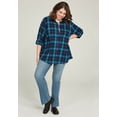thumbnail image 5 of Ellos Plus Size Plaid Flannel Shirt, 5 of 6