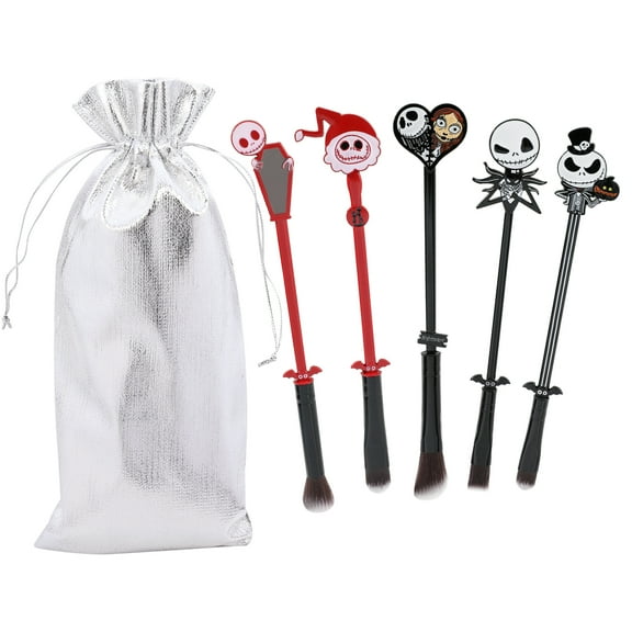 5PCS Star Baby Makeup Brushes, Premium Metal Handle Anime Brushes Foundation Blush Eye Shadows Face Powder Brush for Women Girls