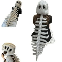 Realistic Dinosaur Skeleton Costume Set,Halloween Themed Skull Cosplay Props,3D Monster Headgear Scary Plush Accessory,Perfect Holiday Gift - Christmas Gift Birthday Gift(Small size)