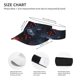 thumbnail image 3 of Balery Cosmic Red Sparkle Dice Gorra deportiva con visera ajustable para mujer y hombre (talla única), 3 of 7