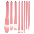thumbnail image 1 of Juego de brochas de maquillaje Unique Bargains 8 piezas rosa, 1 of 7