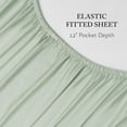 thumbnail image 4 of Jessica Simpson Blissful Dreams 3-Piece 100% Sateen Cotton Sheet Sets, Twin, Sea Foam Green, 4 of 8