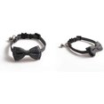 thumbnail image 3 of LAICAIW 2 Colliers pour Chats, avec Nœud Papillon Détachable Réglable et Clochette Argentée, pour Cou de Petits Chiens et Chats 7.8 Pouces-10.2 Pouces, 3 of 7