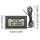 thumbnail image 4 of Digital LCD Thermometer -50°C - +110°C Temperature Monitor with 1M Probe for Fridge, Freezer, Fridge, 4 of 5