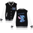 thumbnail image 3 of Sudadera con capucha de Disney Stitch para niños, chaqueta de béisbol, sudadera para hombres y mujeres, chaquetas Harajuku para niños y niñas, ropa de calle, abrigos universitarios, 3 of 5