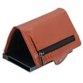 thumbnail image 1 of Bifold Card Bag, 3.9x2.6in Business Card Holder Apricot Lizardstripe  For Daily Use Gift, 1 of 8