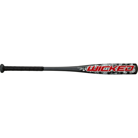 Rawlings Youth Wicked Baseball Bat, 30 inch length, 2 1/4 inch Big Barrel, -10 Drop (Best Youth Big Barrel Bats 2019)