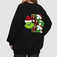 thumbnail image 4 of Long Sleeve Funny Cute Xmas Crewneck Pullover Retro Reindeer Christmas Sweatshirt 8-Black M 1, 4 of 5