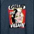 thumbnail image 3 of Disney Villains - Cruella Chillin Like A Villain - Women's Lightweight French Terry Long Sleeve Shirt, 3 of 5