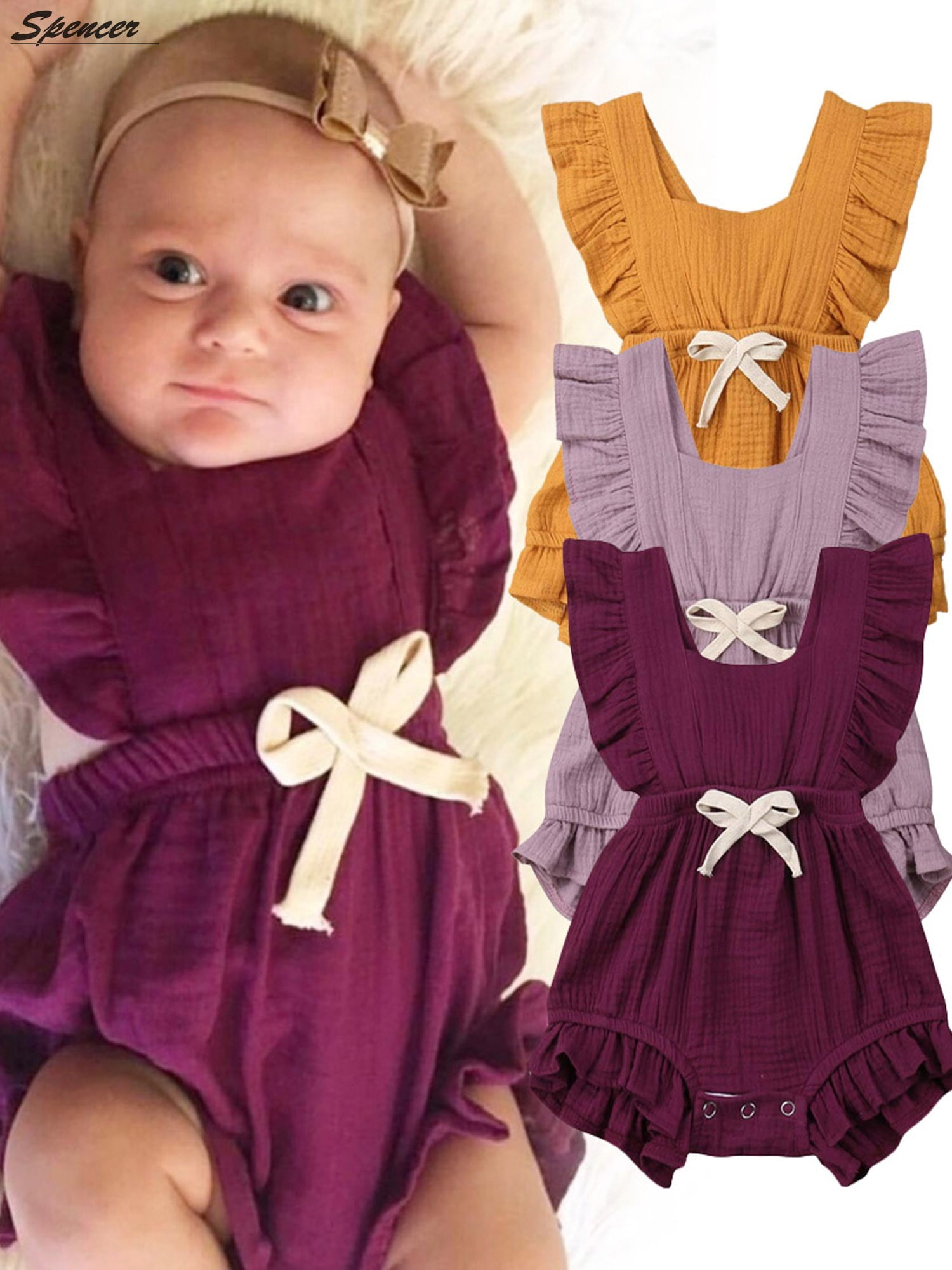 dark purple baby dress