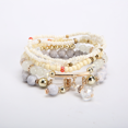 thumbnail image 4 of 6 Sets Multilayer Rice Bead Bracelet, Boho Stackable Bead Bracelet Set Women's Jewelry Geometric Rice Bead Stretch Multilayer Bracelet, 4 of 6