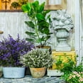 thumbnail image 2 of 8Pcs Artificial Lavender Outdoor Plants UV Resistant Fake Flowers Purple Faux Lavender Plastic Greenery Stems Decor for Front Porch Planters Decoration (Purple), 2 of 5