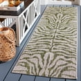 thumbnail image 3 of SAFAVIEH Courtyard Gerald Animal Indoor/Outdoor Area Rug, Grey/Green, 2'7" x 5', 3 of 10