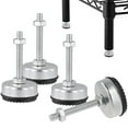 thumbnail image 1 of 4 Packs Leveling Feet, Heavy-Duty Furniture Leveler Feet with Locking Nuts, Adjustable M8 Leveling Screw Legs for Furniture Machine Workbench, 2.36"H, 1 of 7