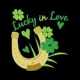 thumbnail image 3 of CafePress - Lucky In Love Pajamas - Women's Dark Pajamas, 3 of 4