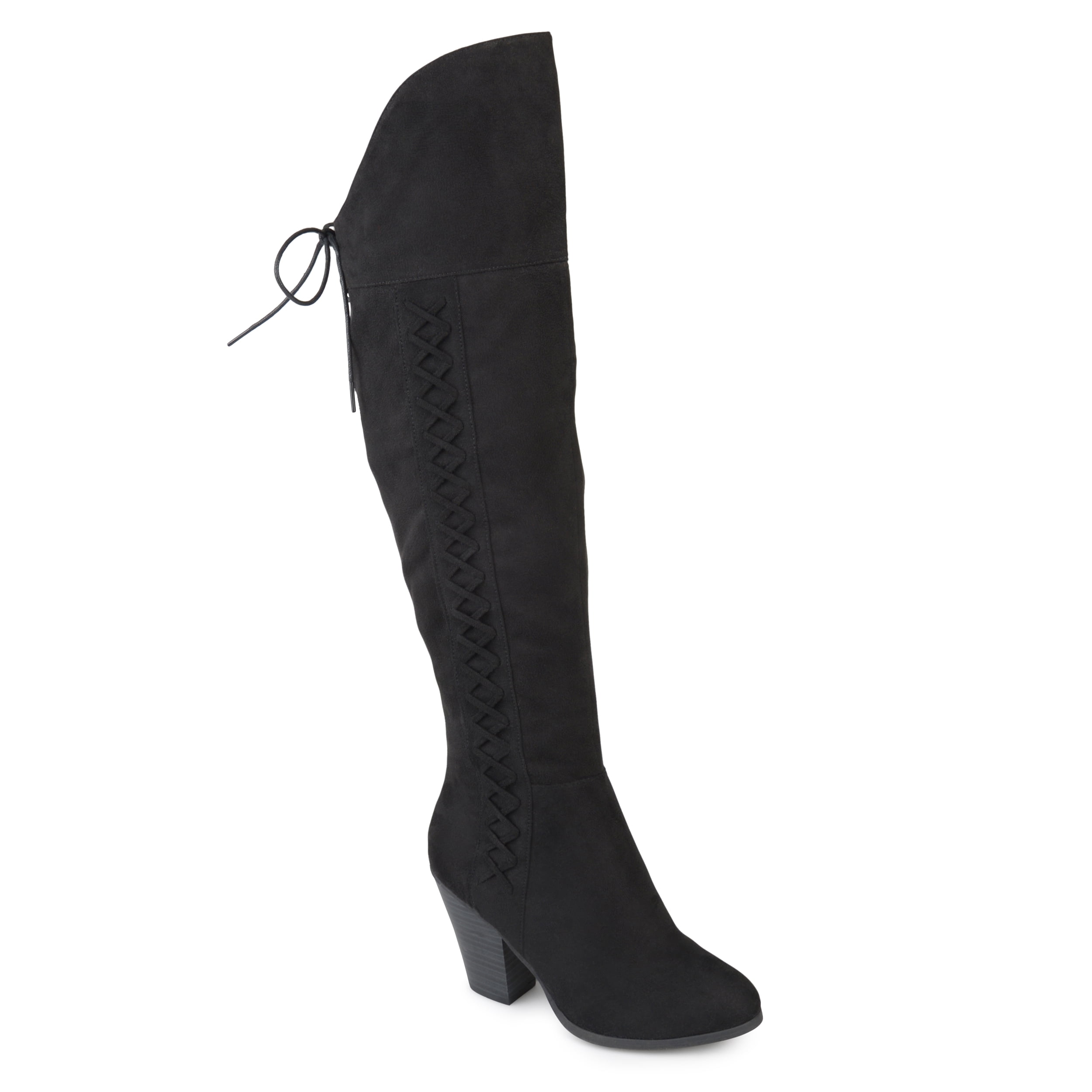 BHFO 6240 B,M INC Womens Rikkie 2 Black Over-The-Knee Boots Heels 7.5 Medium 