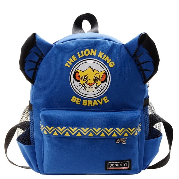 Disney-mochila de dibujos animados del Rey León para niños, Mini Mochila pequeña de Simba, regalo escolar para niños
