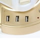 thumbnail image 4 of Regleta de enchufes con protección contra sobretensiones, torre con 3 puertos USB y 8 enchufes, cable de extensión de 2 metros, estación de carga vertical, 4 of 9