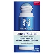 Nervive Nerve Care, Pain Relieving Roll On, Topical Pain Relief for Nerve Pain with Lidocaine and Menthol, 2.5 oz