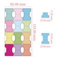 FENGGUIQU adhesive book tabs Assorted Color Tear-Resistant Writable ...