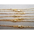 thumbnail image 4 of EOEMY 5Pcs Mens 18K Yellow Gold Filled 2.5mm Italian Figaro Chain Necklace 16-30 Inch-20, 4 of 4
