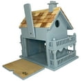 thumbnail image 4 of Home Bazaar Novelty Cottage Birdhouse - Blue, 4 of 5