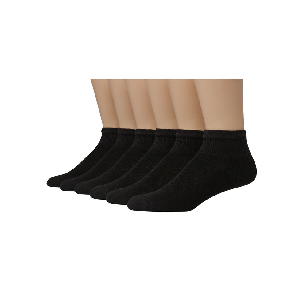 Hanes - Men's Ultimate X-Temp Ankle Socks, 6 Pack - Walmart.com ...