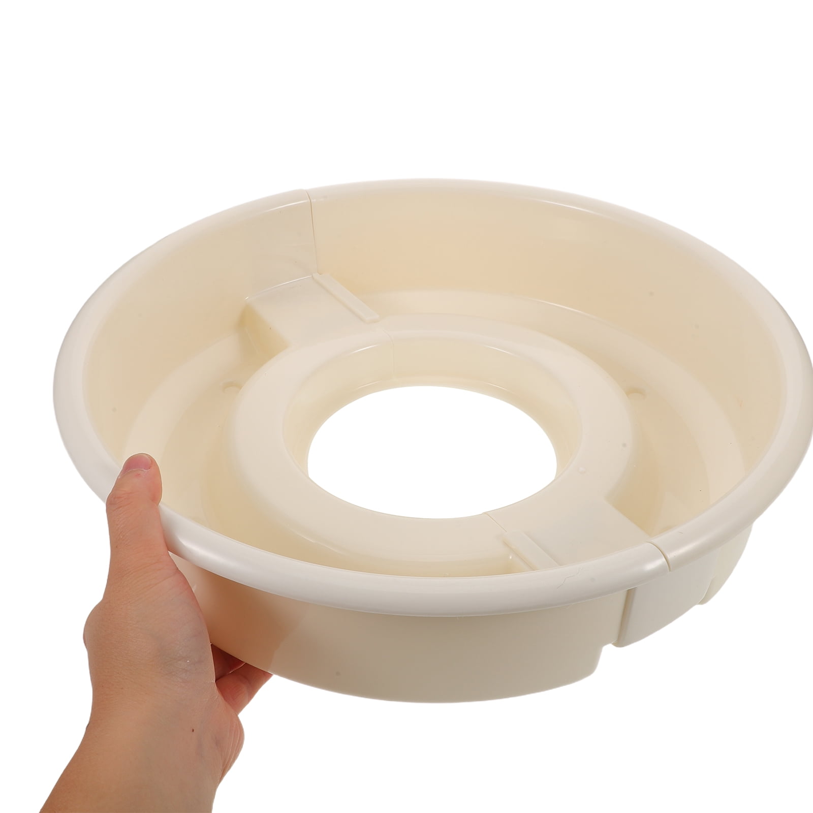 DEEPCRAFF White Plastic Basin Replacement Part for Pottery Wheel Ceramic Crafting and Clay Art Tools