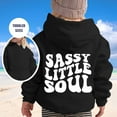 thumbnail image 6 of Byoo Tween Girl's Preppy Letter Hoodie Casual Hooded Sweatshirt Fall Winter Pullover Top, 6 of 6