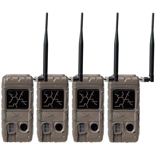 Cuddeback 2 Flash Invisible IR Game Trail Cameras + Wireless Network (4 Each)