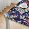 thumbnail image 4 of nygtbtfer Fitted Square Tablecloth, Elastic Edged Table Cover, Cloths Washable Polyester for Restaurants Indoor Outdoor Party Decor White, 4 of 7