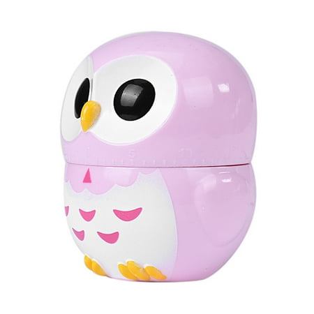 

wendunide Household Electric Appliances Owl Pink Decoration Minute 60 Home Cooking Timer Kitchen Mechanical Kitchen，Dining & Bar Pink