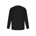 thumbnail image 6 of Lamuusaa Menacute;s Spring Summer Casual T Shirt Solid Color Long SleeveShirts Loose Fit Tops, 6 of 6