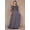Charcoal, variant on Long Sleeve Scoop Neck Evening Formal Kos Couture Dress, Charcoal, 4XL