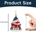 thumbnail image 3 of 250th Anniversary Christmas Ornament,Patriotic 2D Acrylic Keepsake for Christmas Tree,Car,Home Wall Commemorative Holiday Decoration(F), 3 of 6