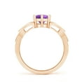 thumbnail image 2 of ANGARA Natural 0.8 Ct. Amethyst Solitaire Ring in 14K Rose Gold for Women (Ring Size: 10), 2 of 8