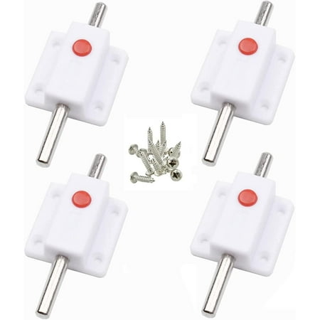 4pcs Door Bolt Lock,automatic Spring Button Security Latch,interior And ...