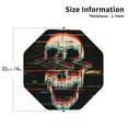 thumbnail image 3 of Disketp Glitch Screaming Skull Funny Coasters,4 Pcs Leather Coasters With Holder, Perfect Housewarming Hostess Gifts,Protect Furniture From Water Marks Scratch, 3 of 9