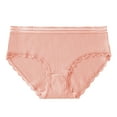 thumbnail image 2 of Guardurnaity Worallymy, 3 uds., ropa interior de algodón para mujer, bragas transpirables para niña, bragas elásticas que absorben la humedad con borde de Ropa interior camafeo marrón METRO Guardurnaity AP000404-08, 2 of 6
