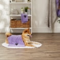 thumbnail image 5 of Bone Dry Pet Grooming Towel, Absorbent Microfiber Drying Set, 15x30", Lavender, 3 Count, 5 of 5
