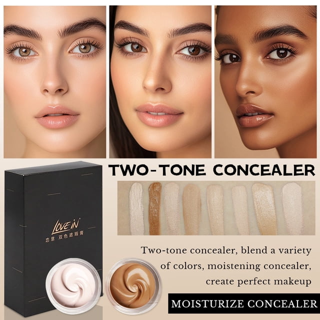 Maquillage Imperméable pour Couvrir les Tatouages, Maquillage pour le Corps, Cache-Cernes pour Tatouage Imperméable et Résistant à la Sueur, Convient aux Cicatrices, Taches et Vitiligo 2 Pcs 5,9 Pouces