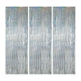 thumbnail image 1 of FloreceBien - Paquete de 3 cortinas con flecos para decoración de fiestas, bodas, graduaciones, cumpleaños, Navidad, eventos, fiestas, suministros de 1 x 2 m, 1 of 5
