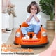 thumbnail image 2 of Coche de choque eléctrico para niños y bebés, automóvil 12V con control remoto parental, luces LED, 2 velocidades, giro 360° (color naranja), 2 of 8