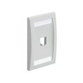 thumbnail image 2 of Panduit CFPE1IWY Single-Gang Faceplate 1-Port White, 2 of 5