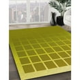 thumbnail image 2 of Ahgly Company Indoor Square Patterned Dark Yellow Green Area Rugs, 8' Square, 2 of 6
